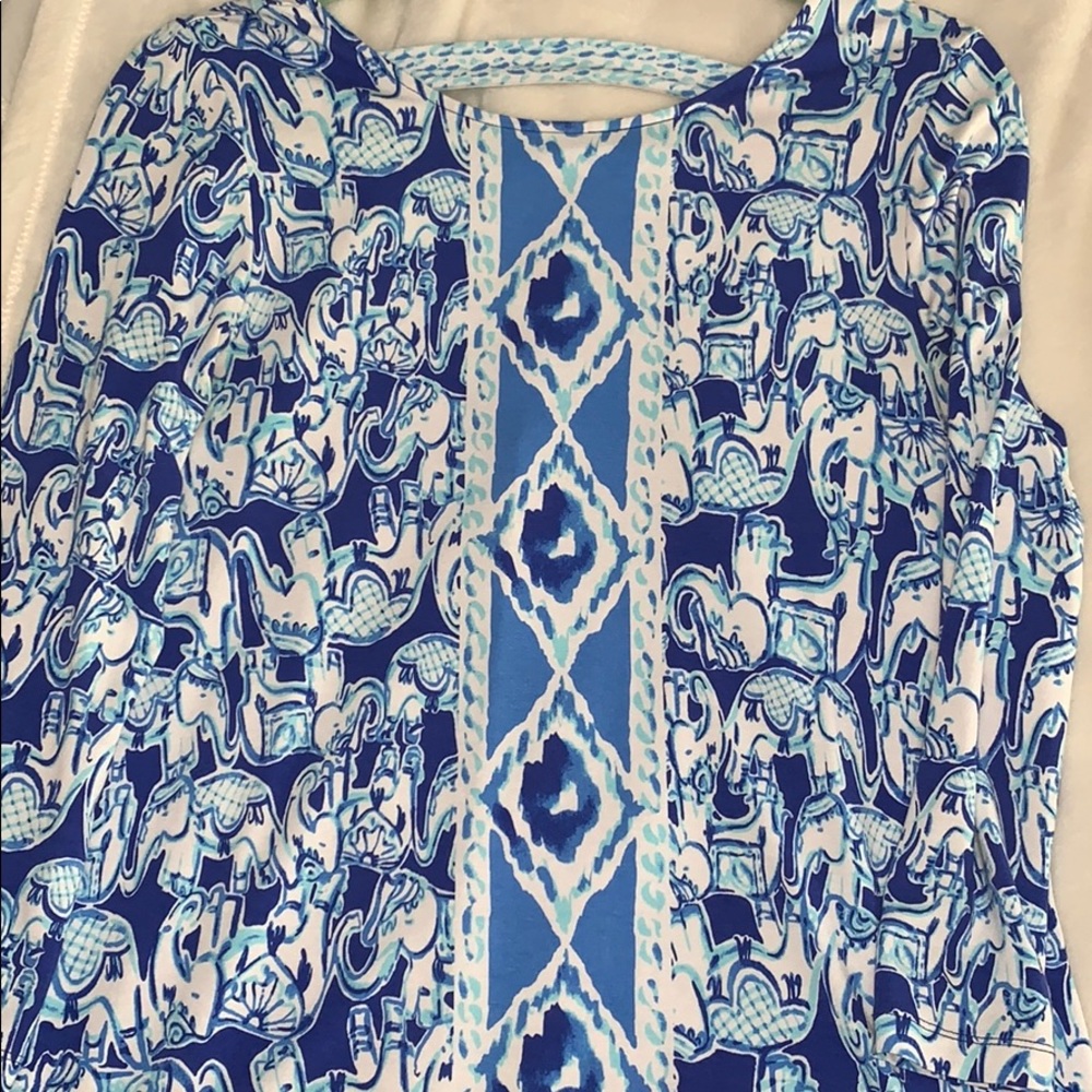 Lilly Pulitzer 3/4 Sleeve Elephant Dress